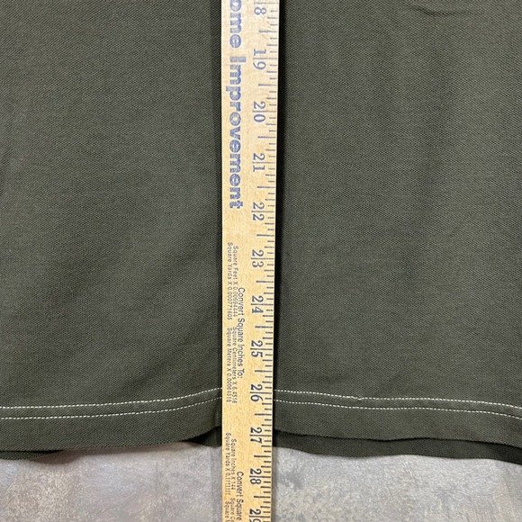 Banana Republic Mens Olive Green Fitted Polo Shirt Size L Short Sleeve Cotton - Picture 5 of 7